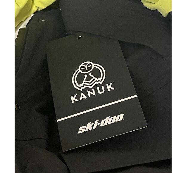 Ski-Doo Womens Size Medium NWT Insulated Typha X KANUK Jacket Hi Vis Yellow NEW - Picture 6 of 13